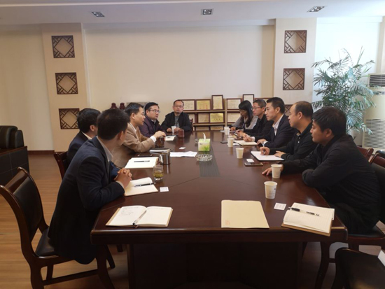 公司领导班子到绍兴文理公司VSport体育考察交流